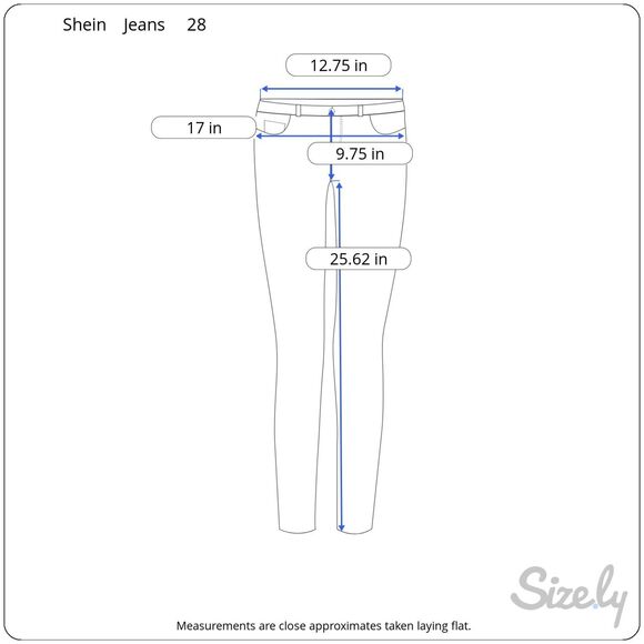Shein Womens High Rise Skinny Crop Jeans Size 28 (6) Gray Stretch - Picture 2 of 9